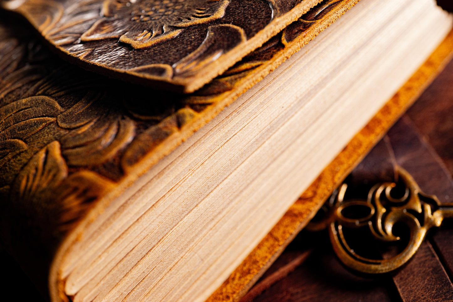 Real leather notebook