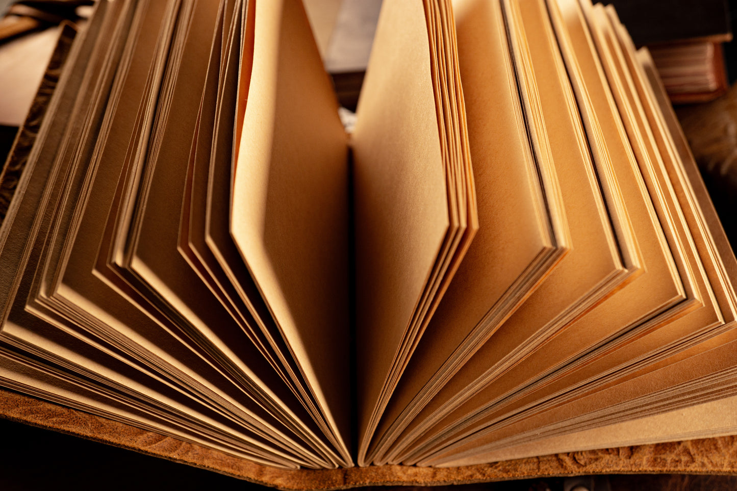 Real leather notebook