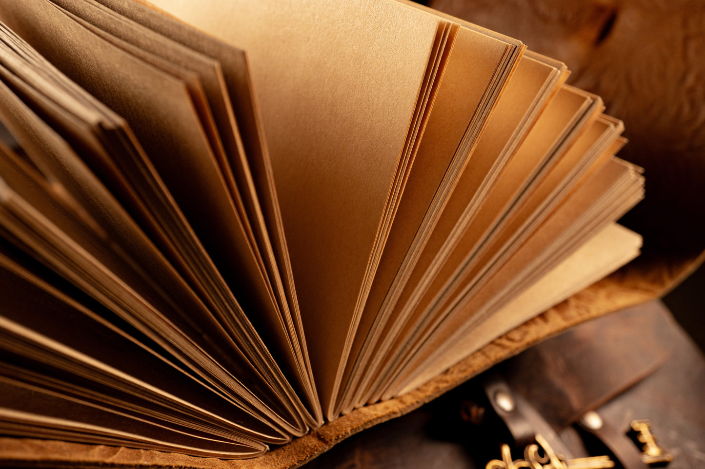 Real leather notebook