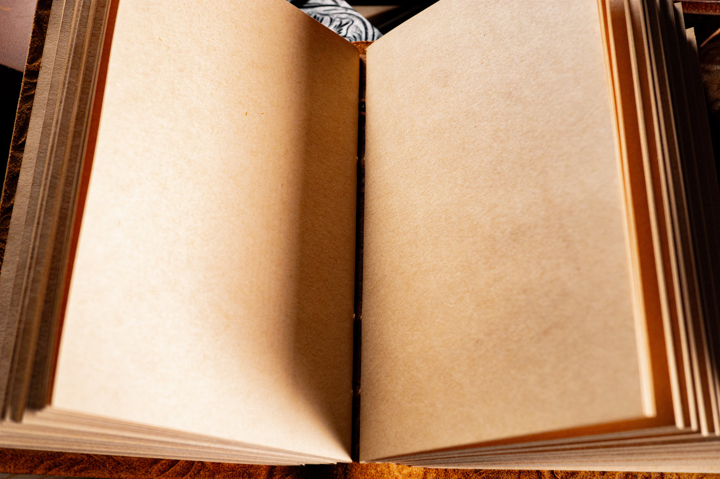 Real leather notebook