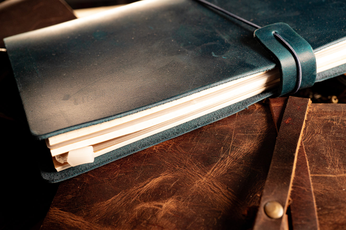 Crazy Horse Leather Notebook Vintage