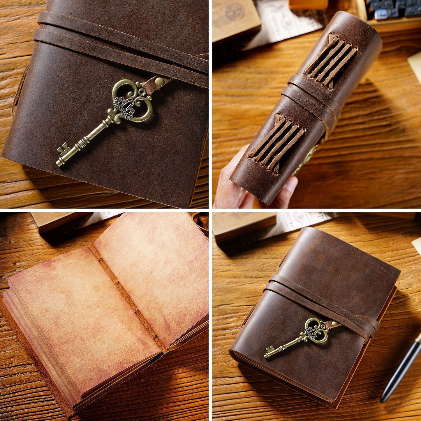 Head Layer Cowhide Retro Traveler's Notebook