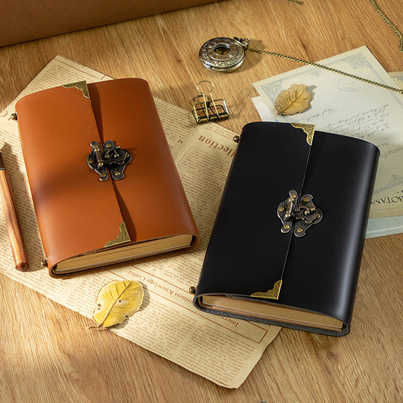 Retro Travel Portable PU Leather Diary