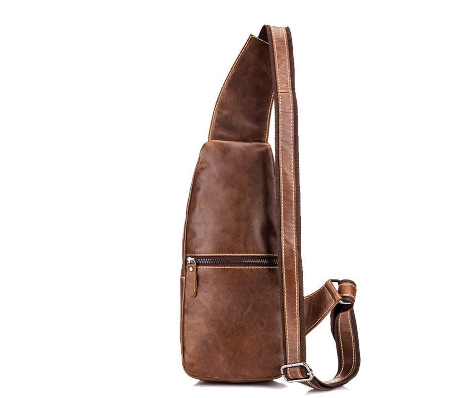 Leather Shoulder Crossbody Leather Chest Bag