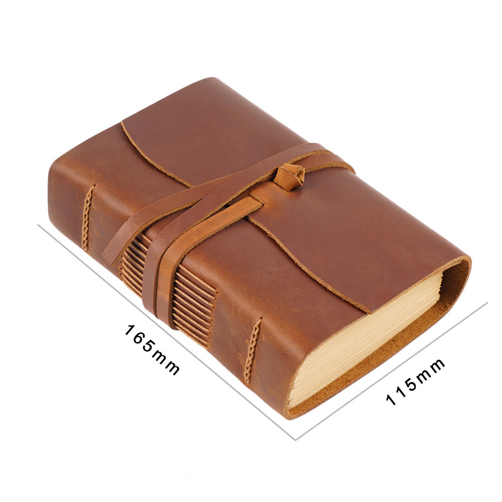 Real leather notebook