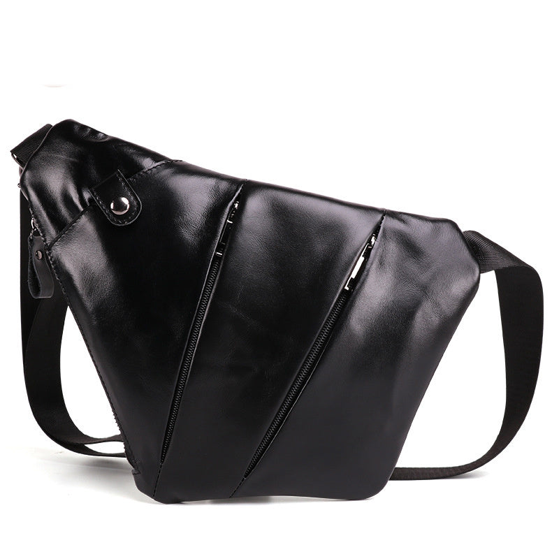 Leather chest bag