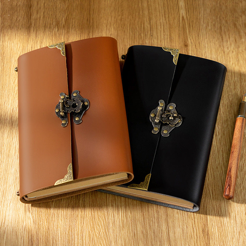 Retro Travel Portable PU Leather Diary