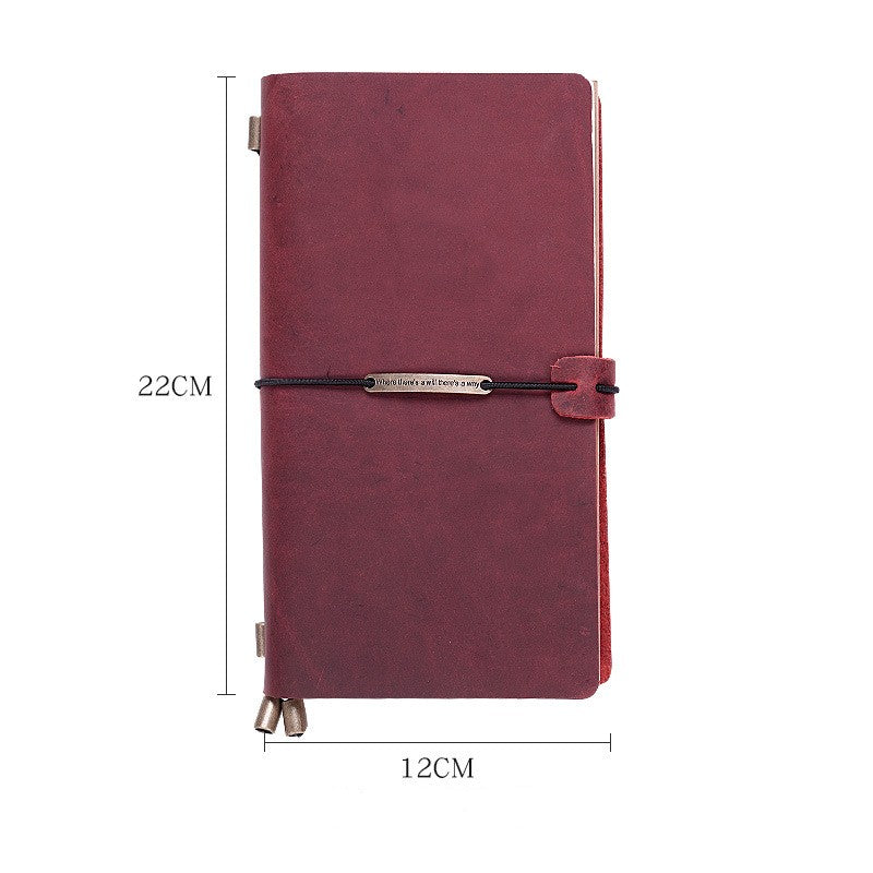 Traveler's Crazy Horse Skin Notebook