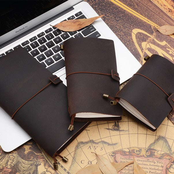 Crazy Horse Leather Notebook Vintage