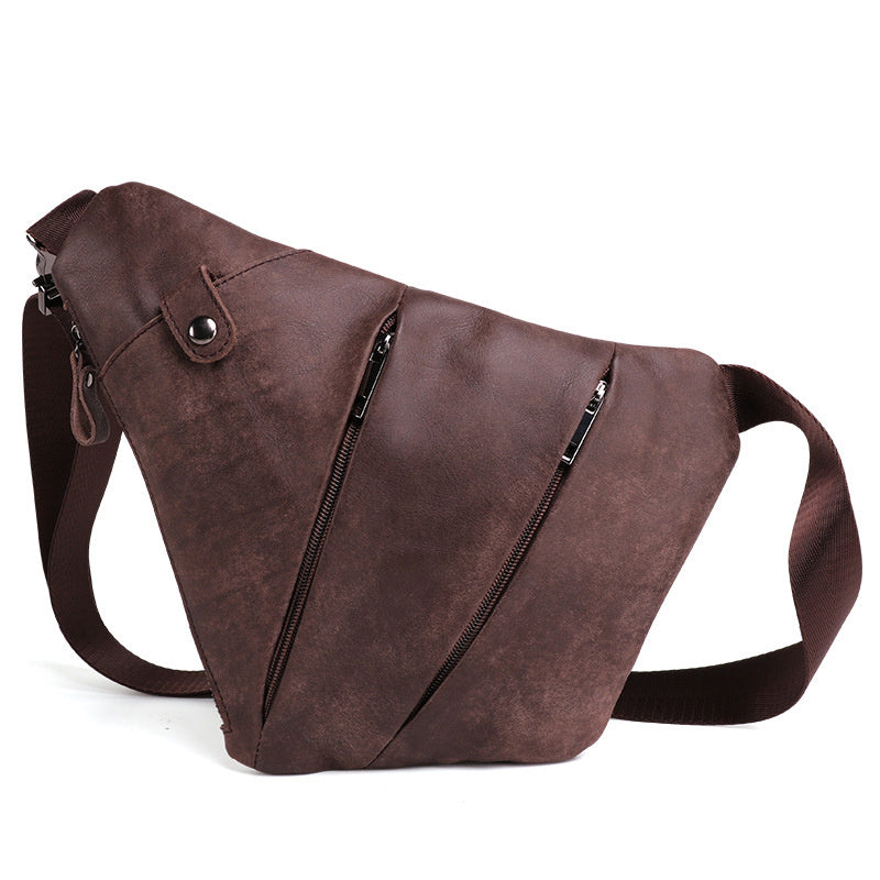 Leather chest bag