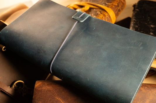 Crazy Horse Leather Notebook Vintage