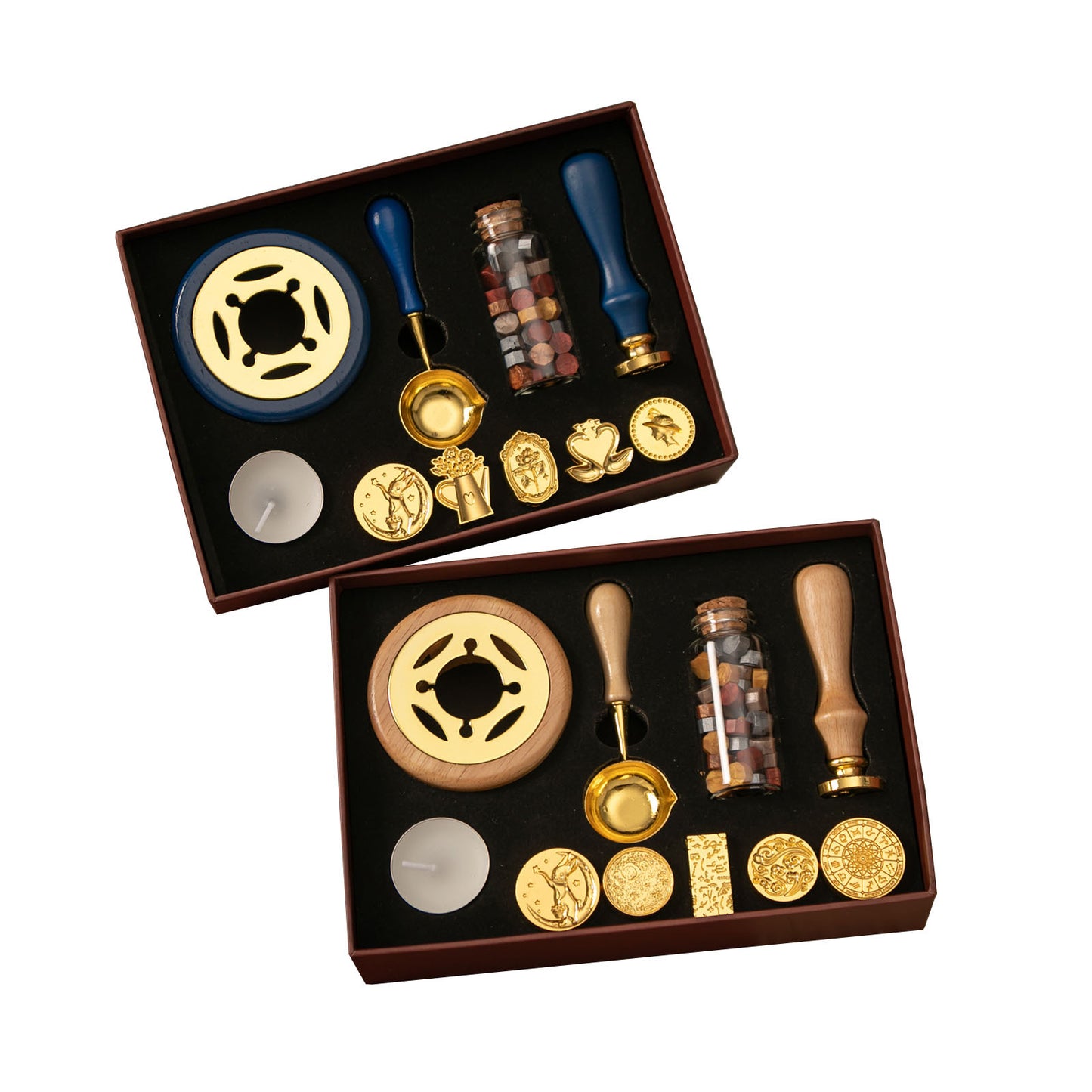 Sealing Wax Seal Set Retro Elk Gift Box Wooden Handle