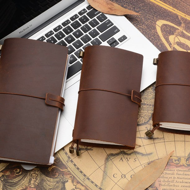 Crazy Horse Leather Notebook Vintage