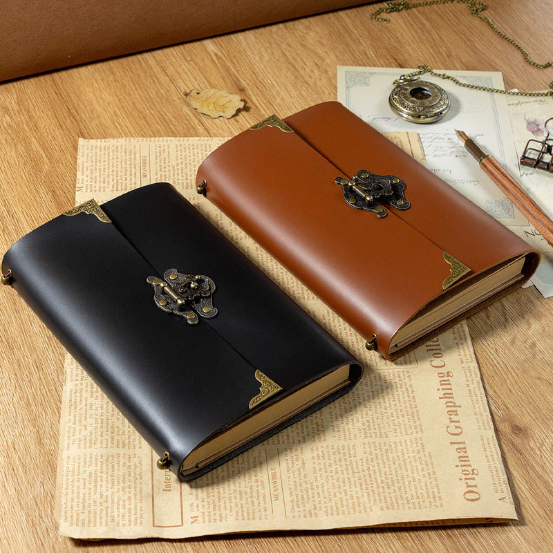 Retro Travel Portable PU Leather Diary